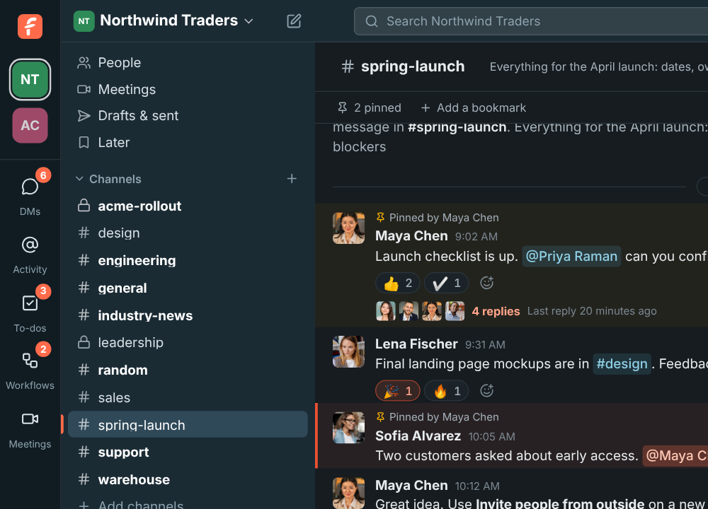 Freesbe in dark mode