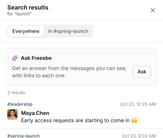 Search results for the word launch